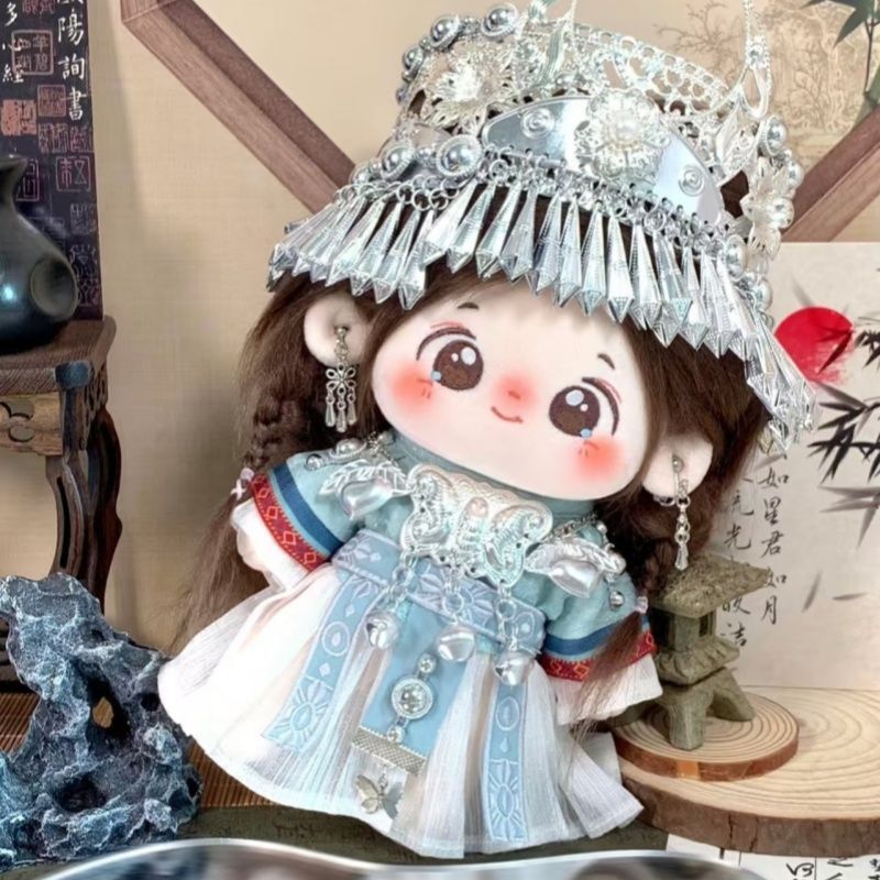 20cm 면인형 - 중국 전통 미아오장 시리즈 아기옷  - Plush Doll Anime 리뷰 및 가격